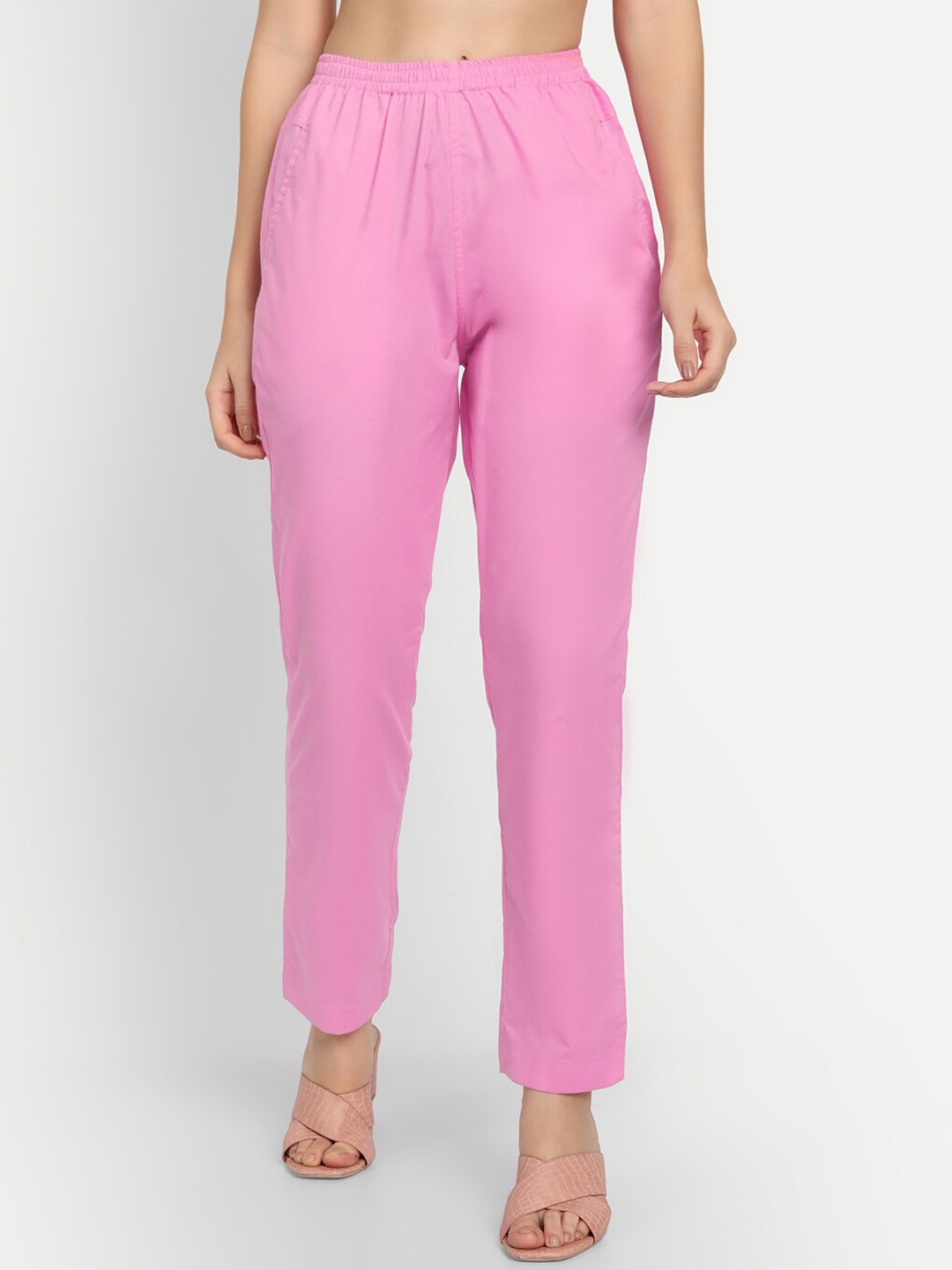 

APELLA Women Pink Comfort Rayon Pant Palazzo