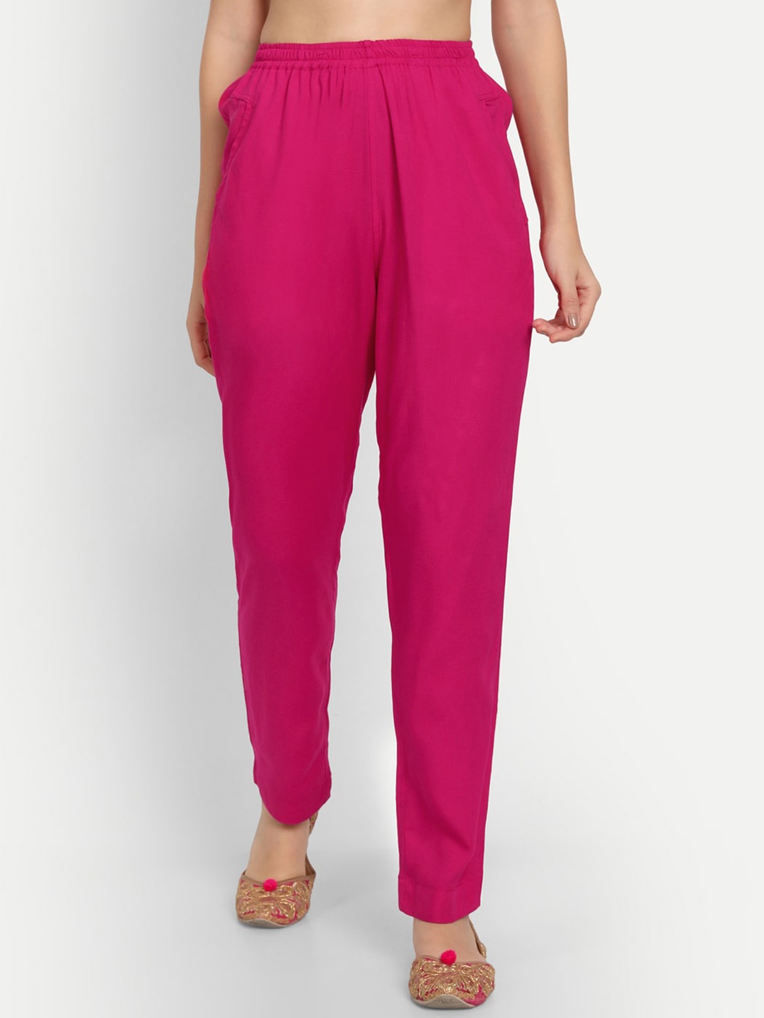 

APELLA Women Magenta Comfort Pant Trousers