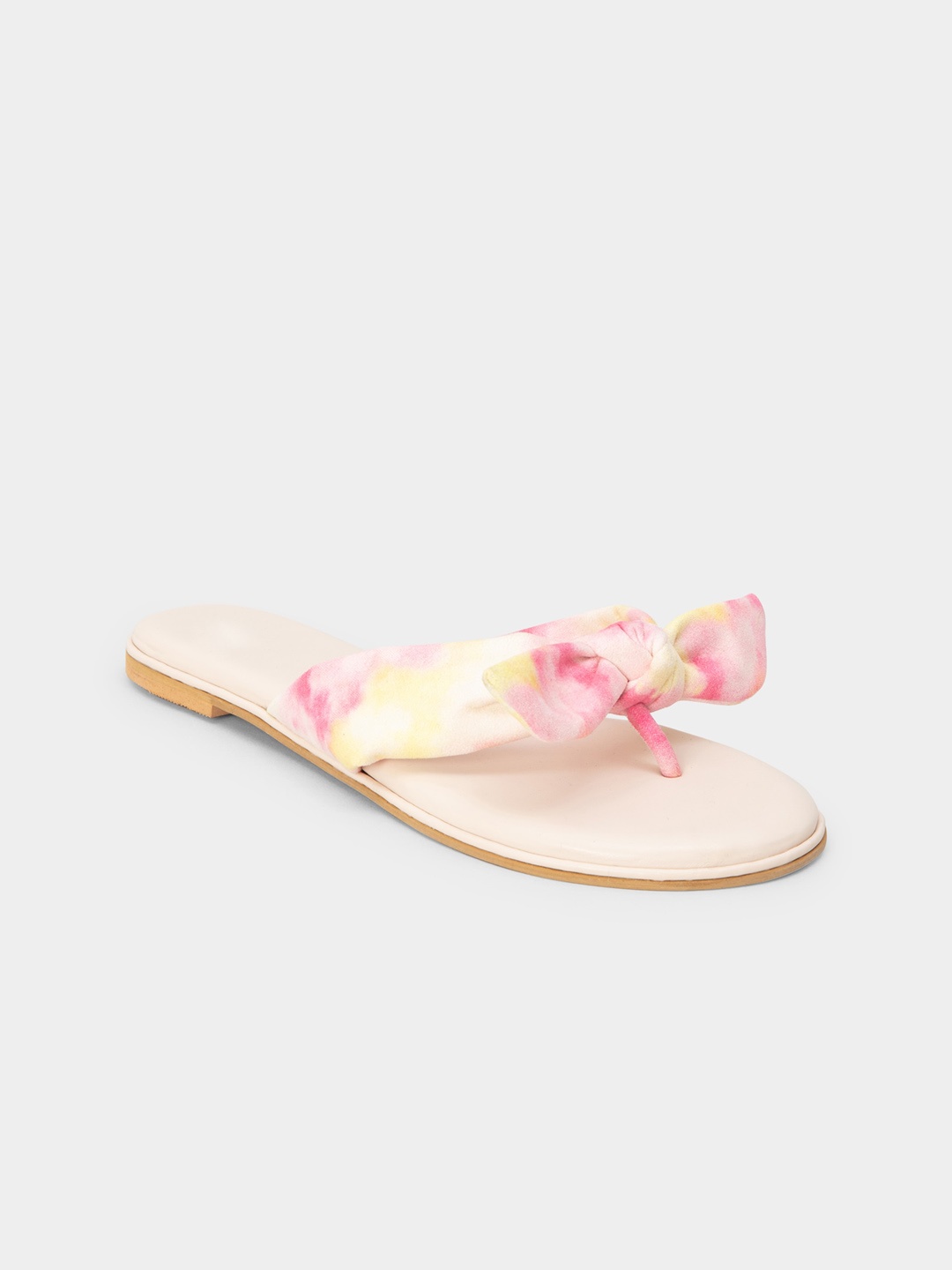 

20Dresses Women White Open Toe Flats with Bows
