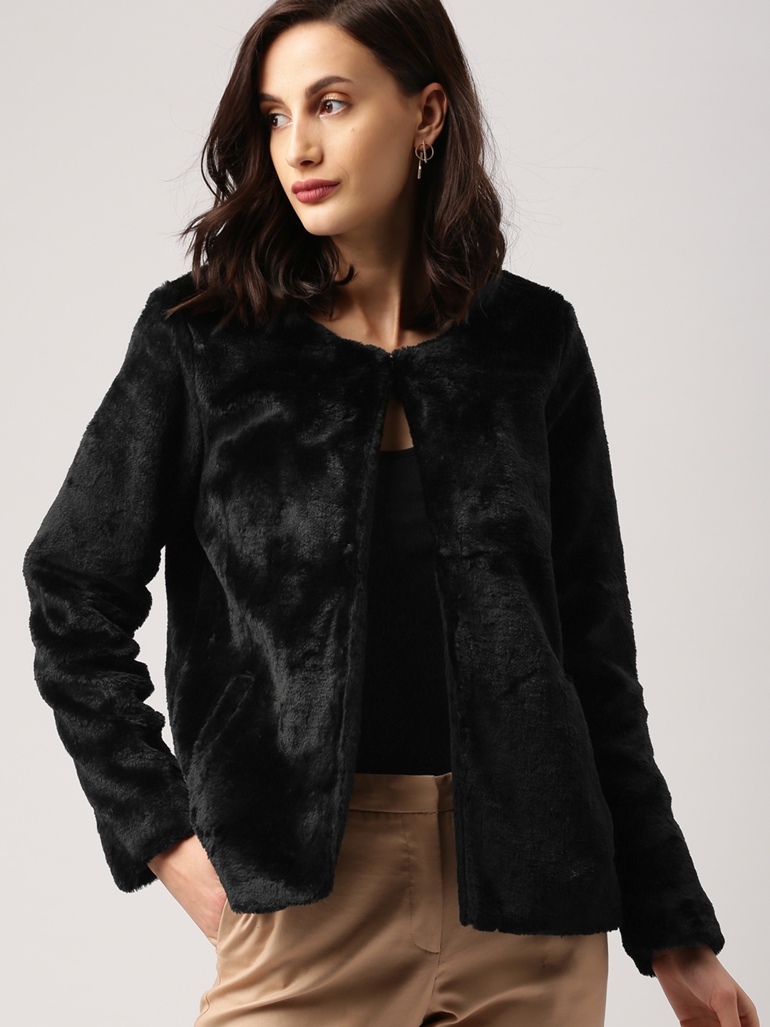 

all about you Black Open Front Jacket