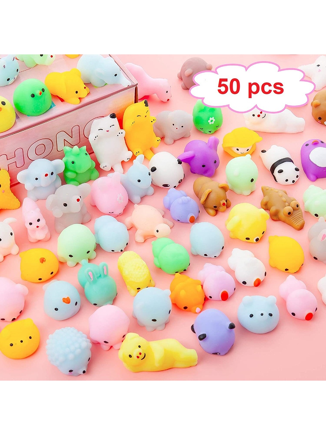 

CHOCOZONE Kids Set of 50 Multi Animals Squeeze Baby Bath Toys