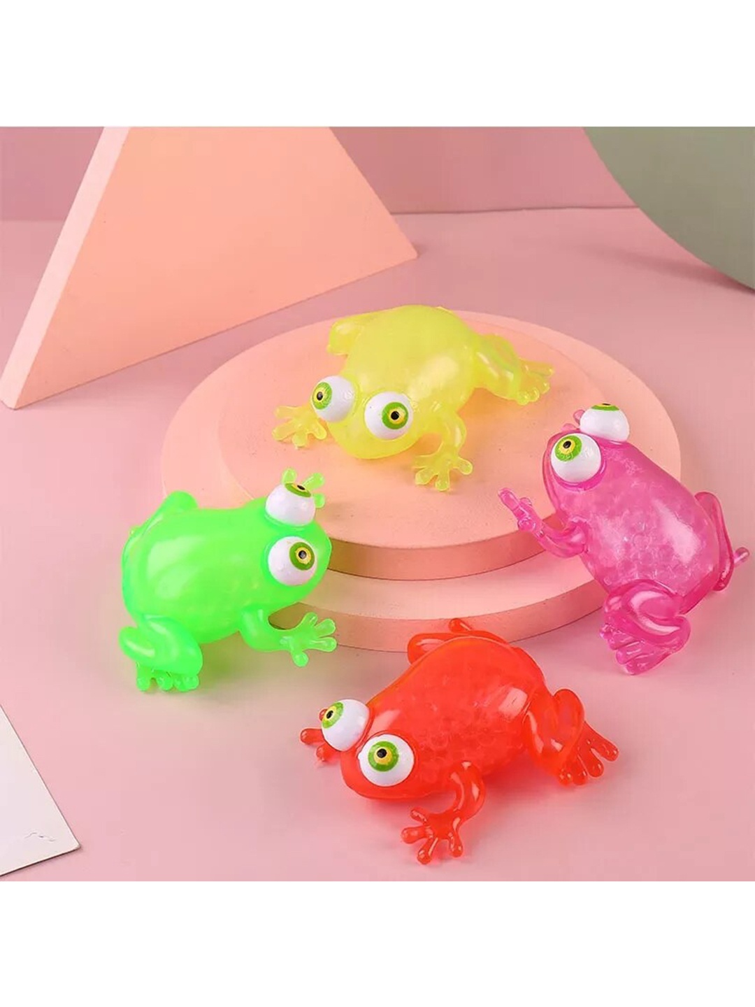 

CHOCOZONE Kids Set of 4 Squishies Animals Squeeze Toys, Green