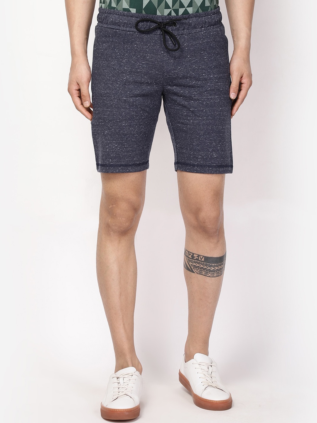 

Blackberrys Men Navy Blue Slim Fit Shorts
