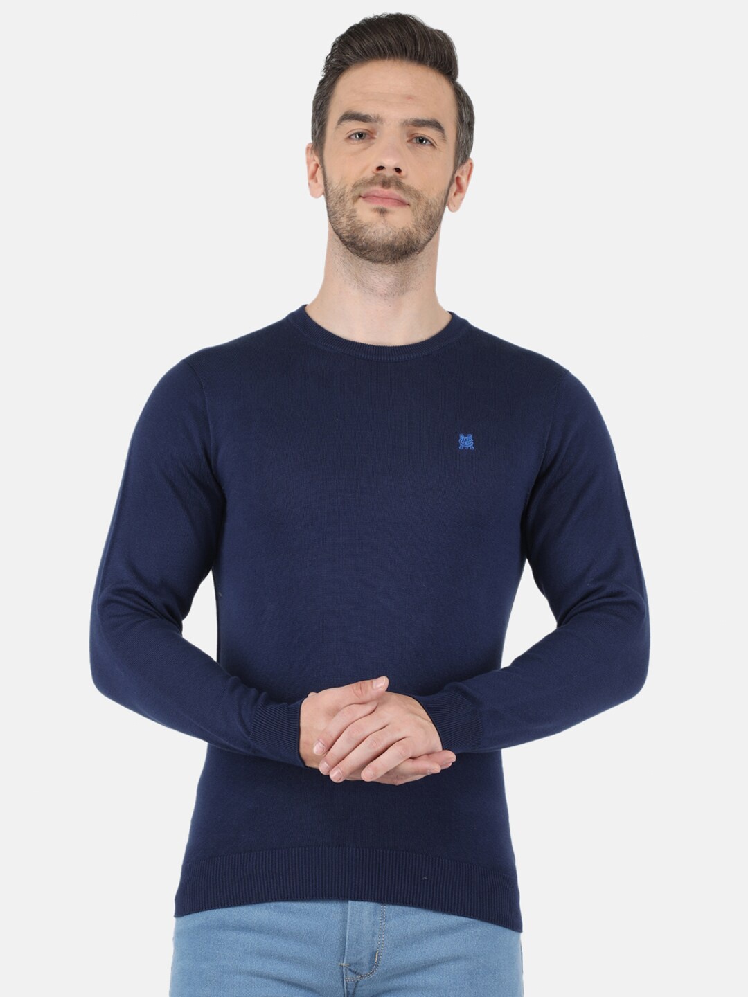 

Monte Carlo Men Blue Pullover Sweater