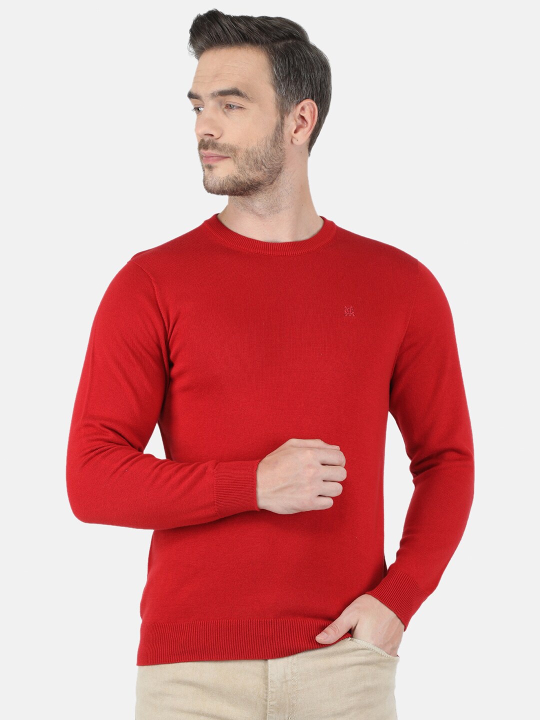 

Monte Carlo Men Red Pullover Sweater