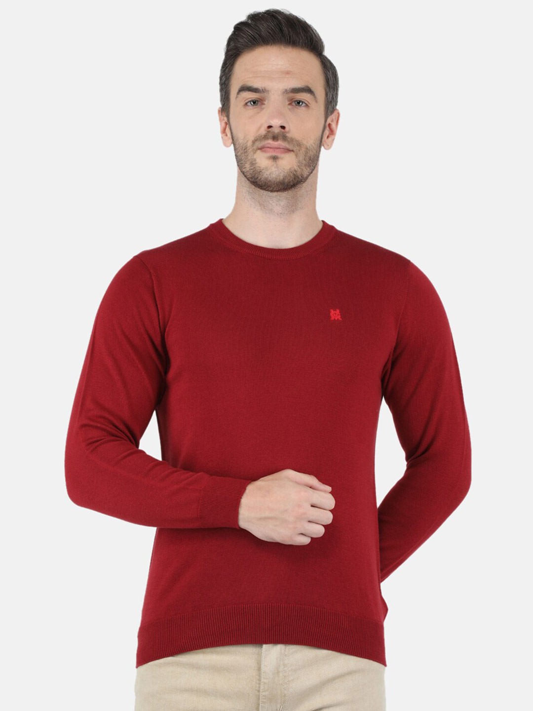 

Monte Carlo Men Maroon Cotton Pullover