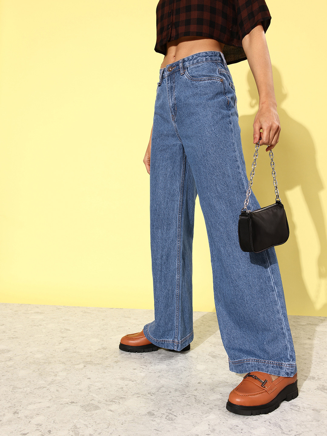 

The Roadster Lifestyle Co. Women Blue Pure Cotton Winter Ramble Color Me Up Denims Jeans