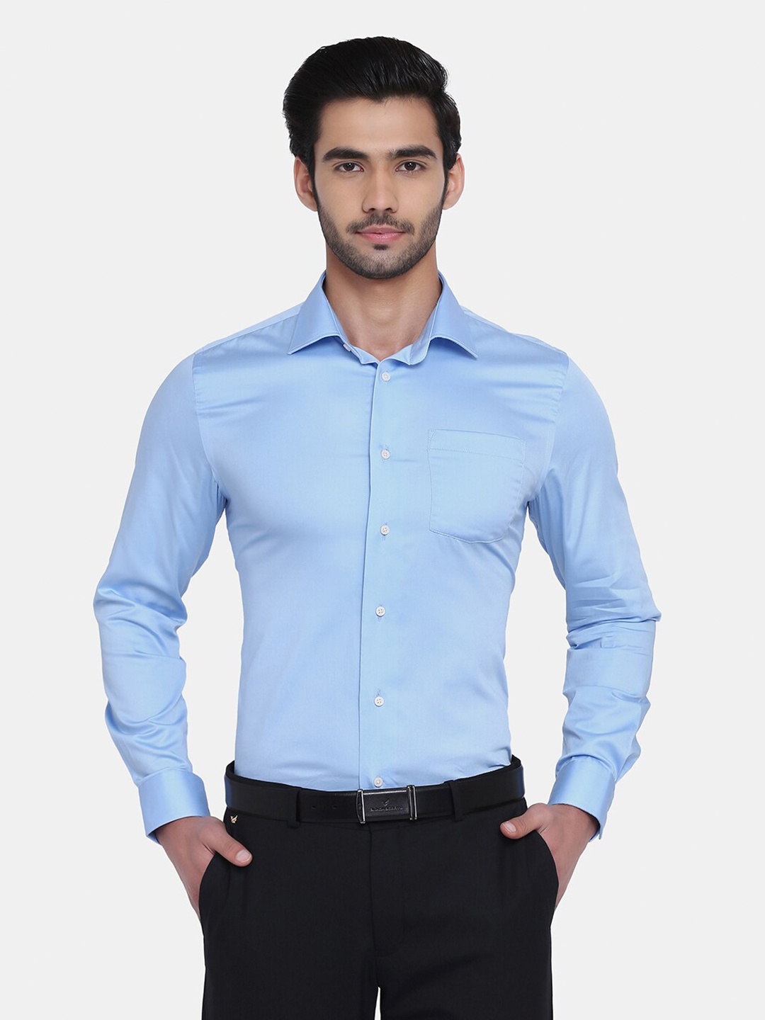 

Blackberrys Men Blue Slim Fit Formal Shirt