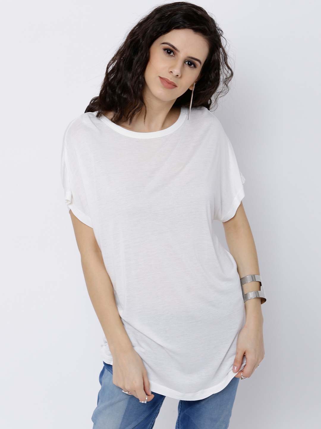 

Tokyo Talkies Women White Solid Top