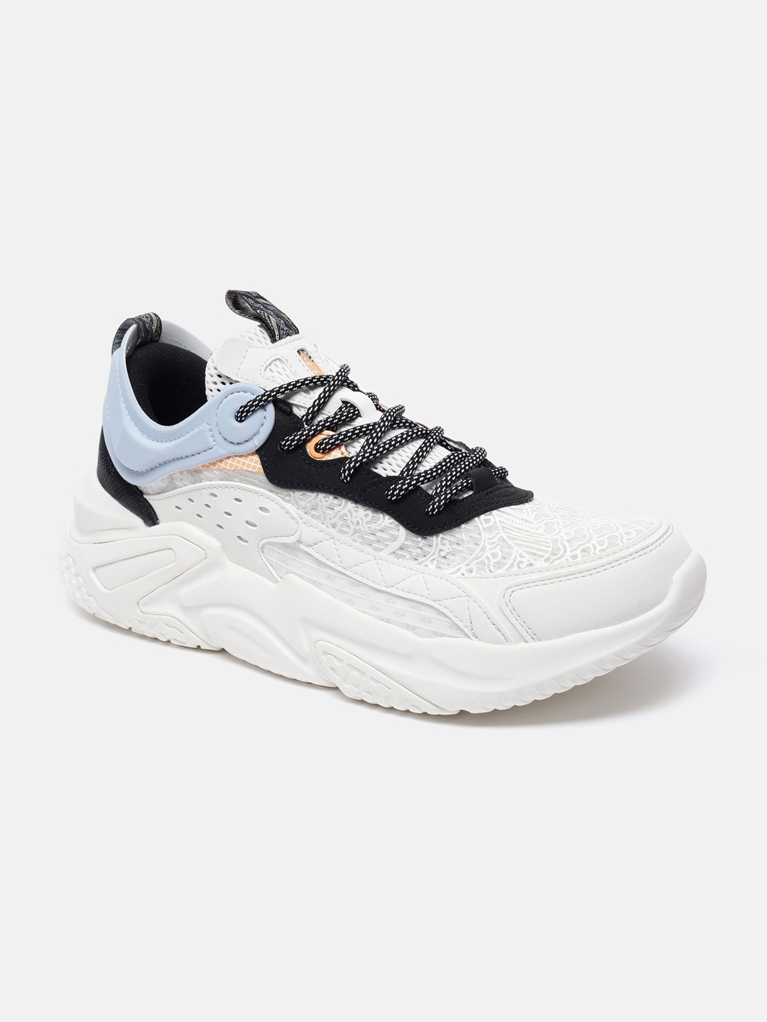 

Xtep Men White Colourblocked Synthetic Lace-Ups Sneakers