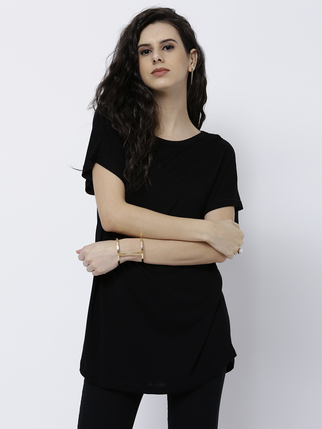 

Tokyo Talkies Women Black Solid Top