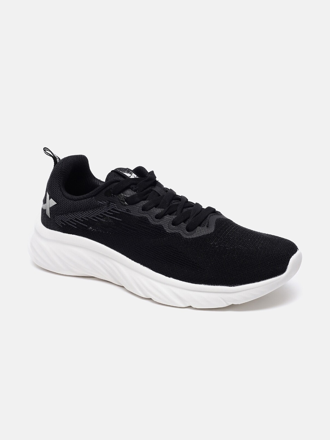 

Xtep Men Black Textile Running Shoes