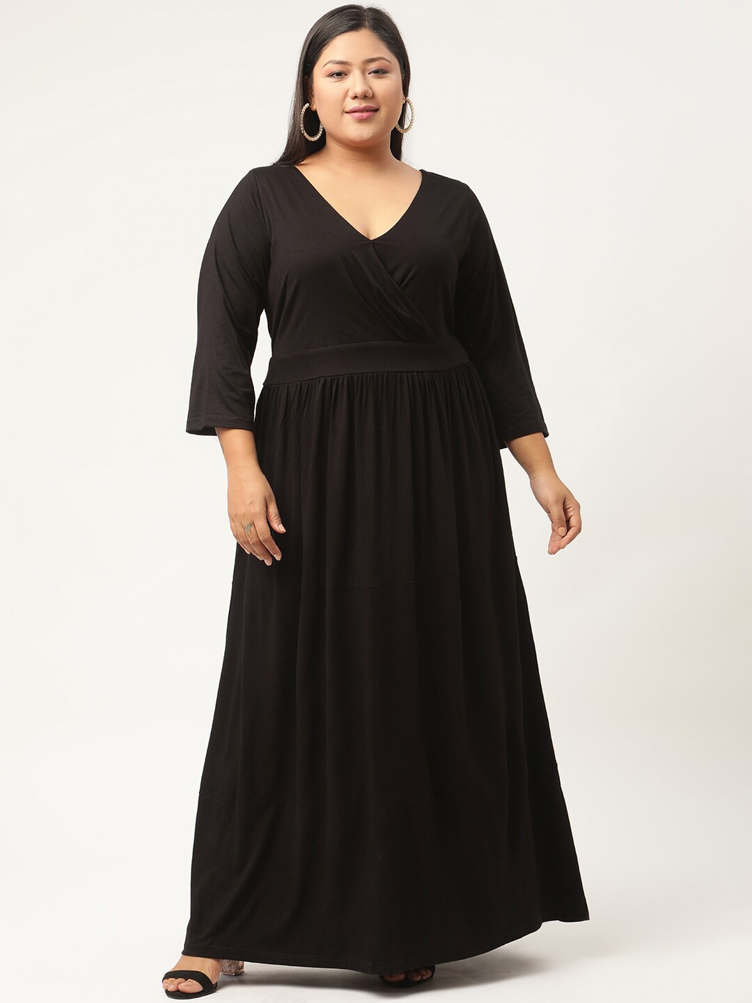 

theRebelinme Women Black Maxi Dress