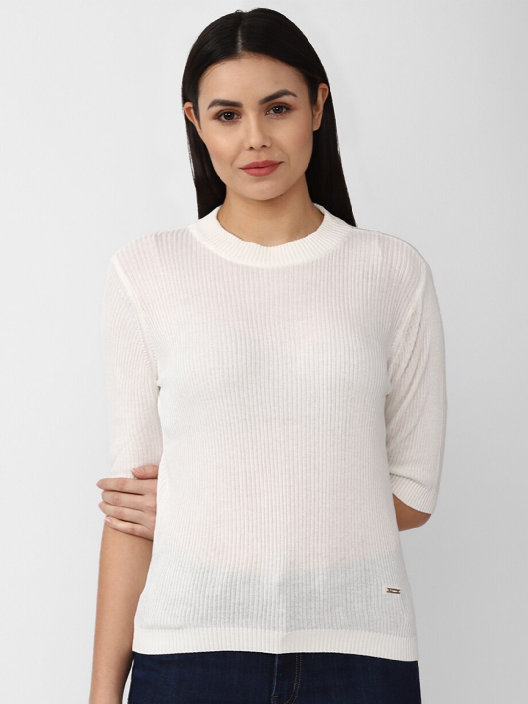 

Van Heusen Woman White Solid Top