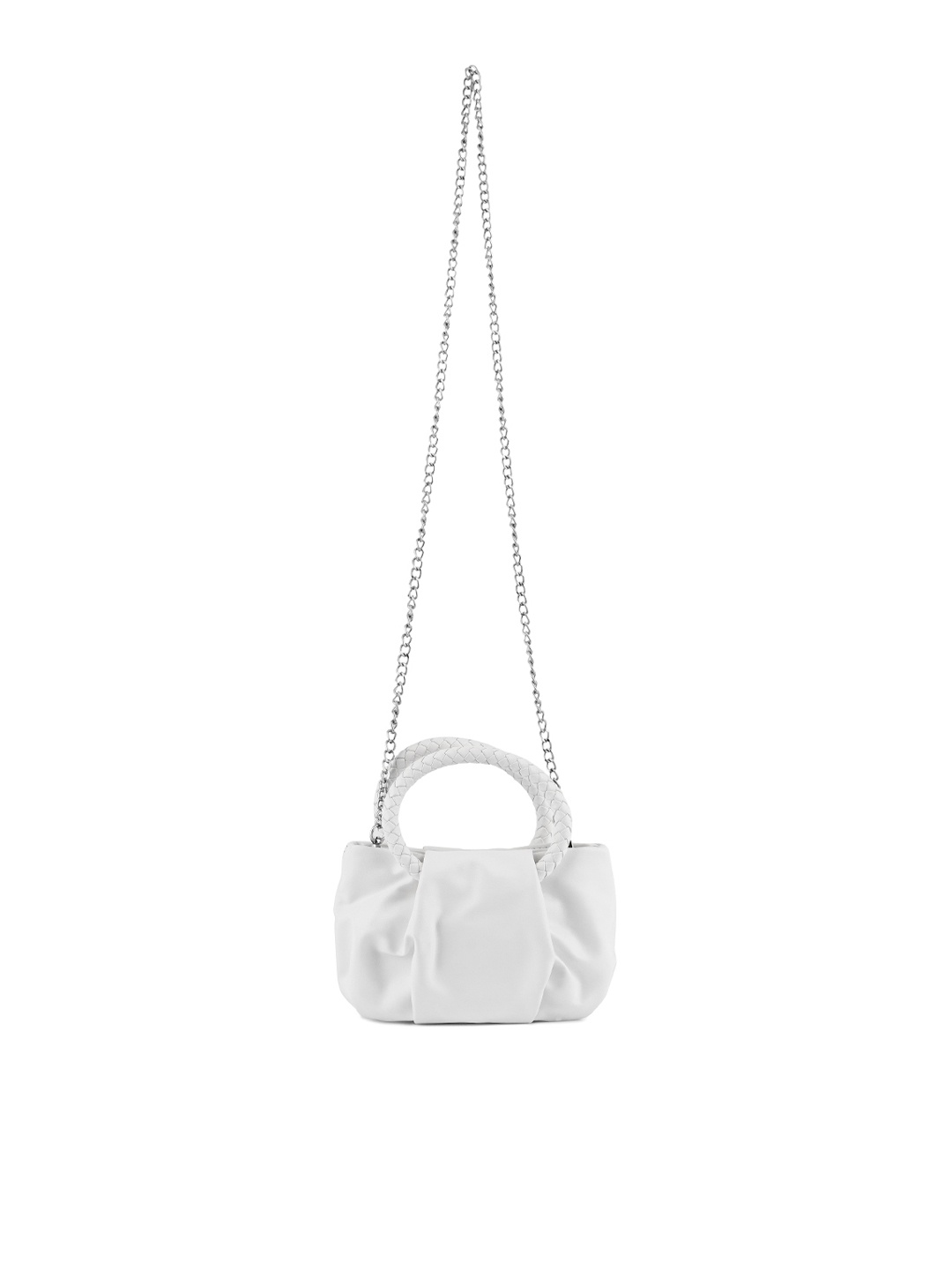 

London Rag White PU Structured Handheld Bag