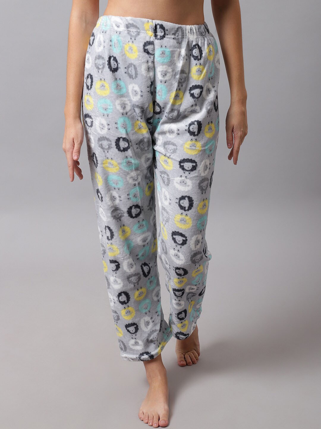 

TAG 7 Women Grey Printed Lounge Pants