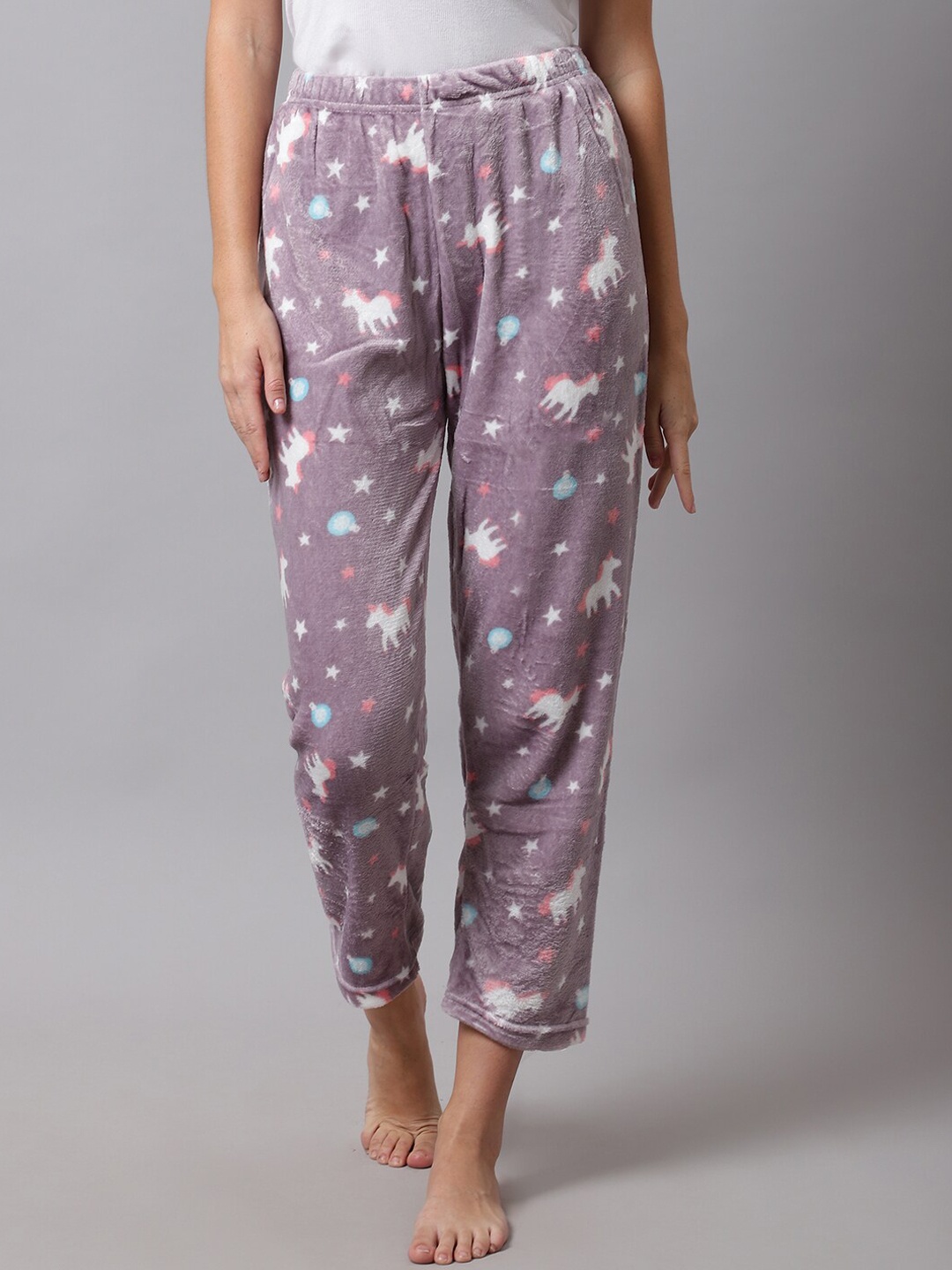 

TAG 7 Women Grey Printed Lounge Pant