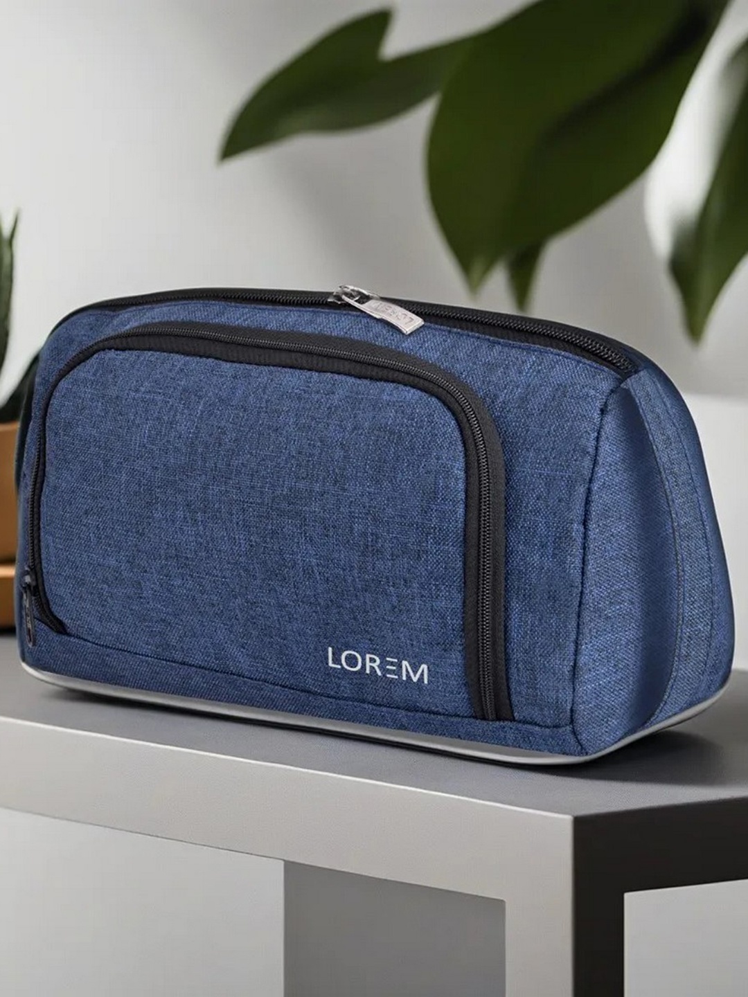 

LOREM Blue Solid Stationery Pouch