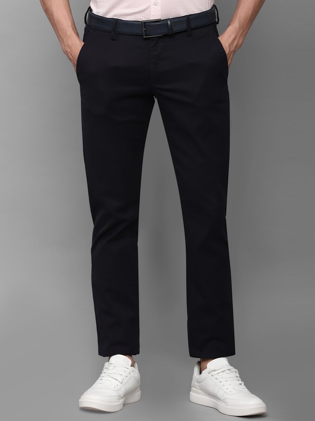 

Allen Solly Men Black Slim Fit Trousers