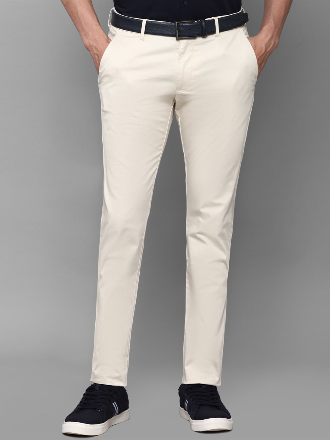 

Allen Solly Men Off White Slim Fit Trouser