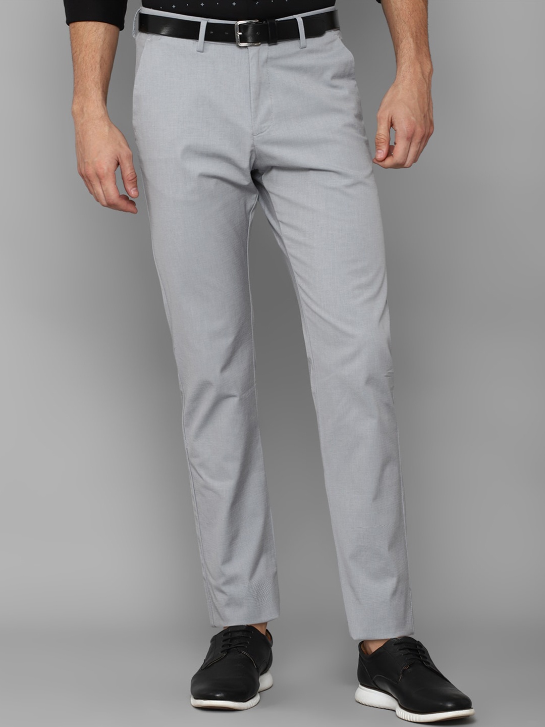 

Allen Solly Men Grey Trousers
