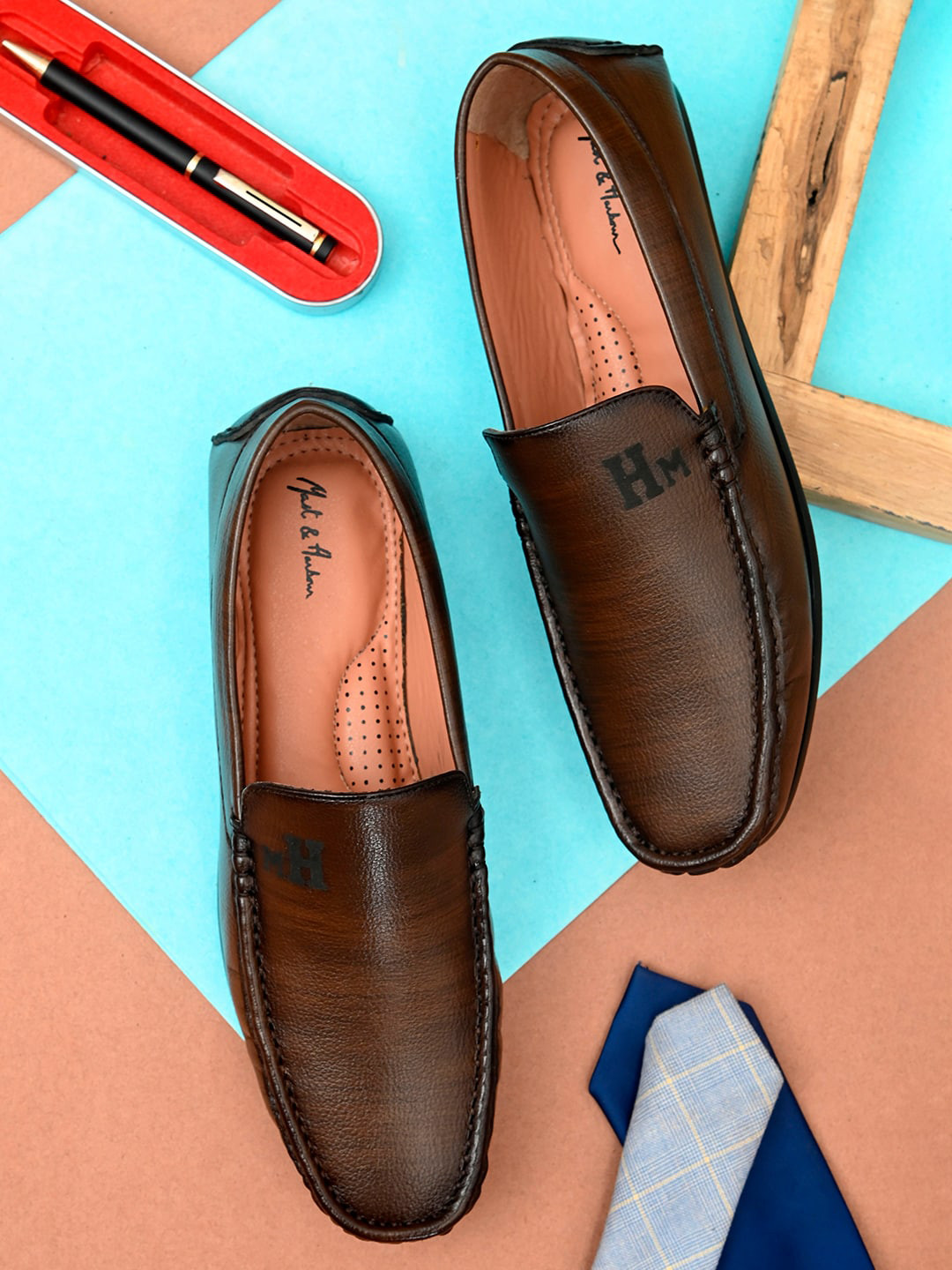 

Mast & Harbour Men Brown PU Loafers