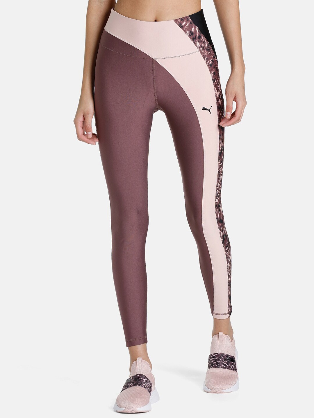 

Puma Women Purple Safari Glam HW Full Printed Tights