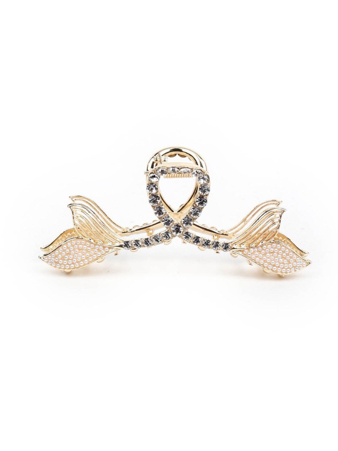 

ODETTE Women Gold-Toned Embellished Claw Clip