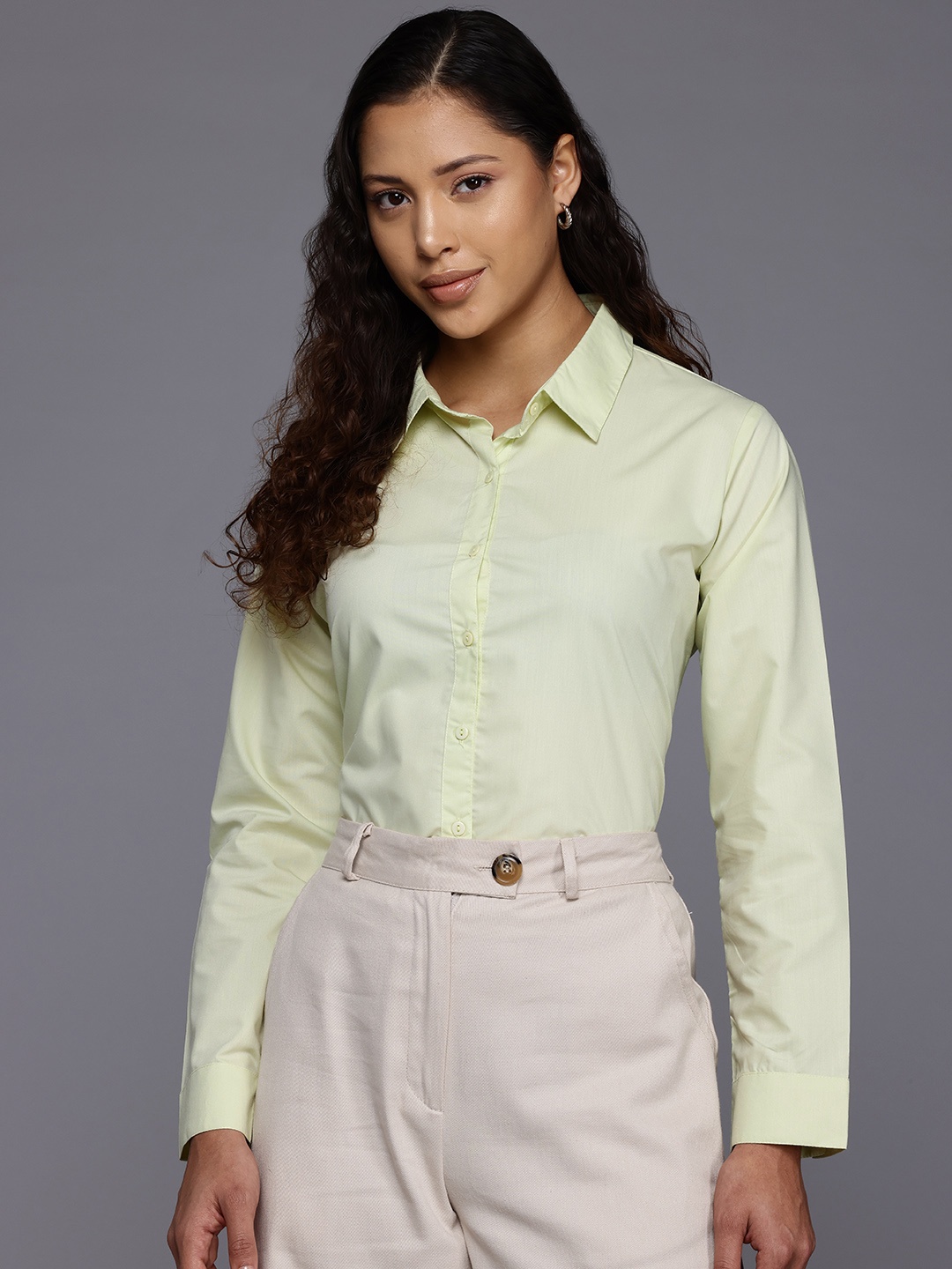 

Style Quotient Classic Semiformal Shirt, Cream