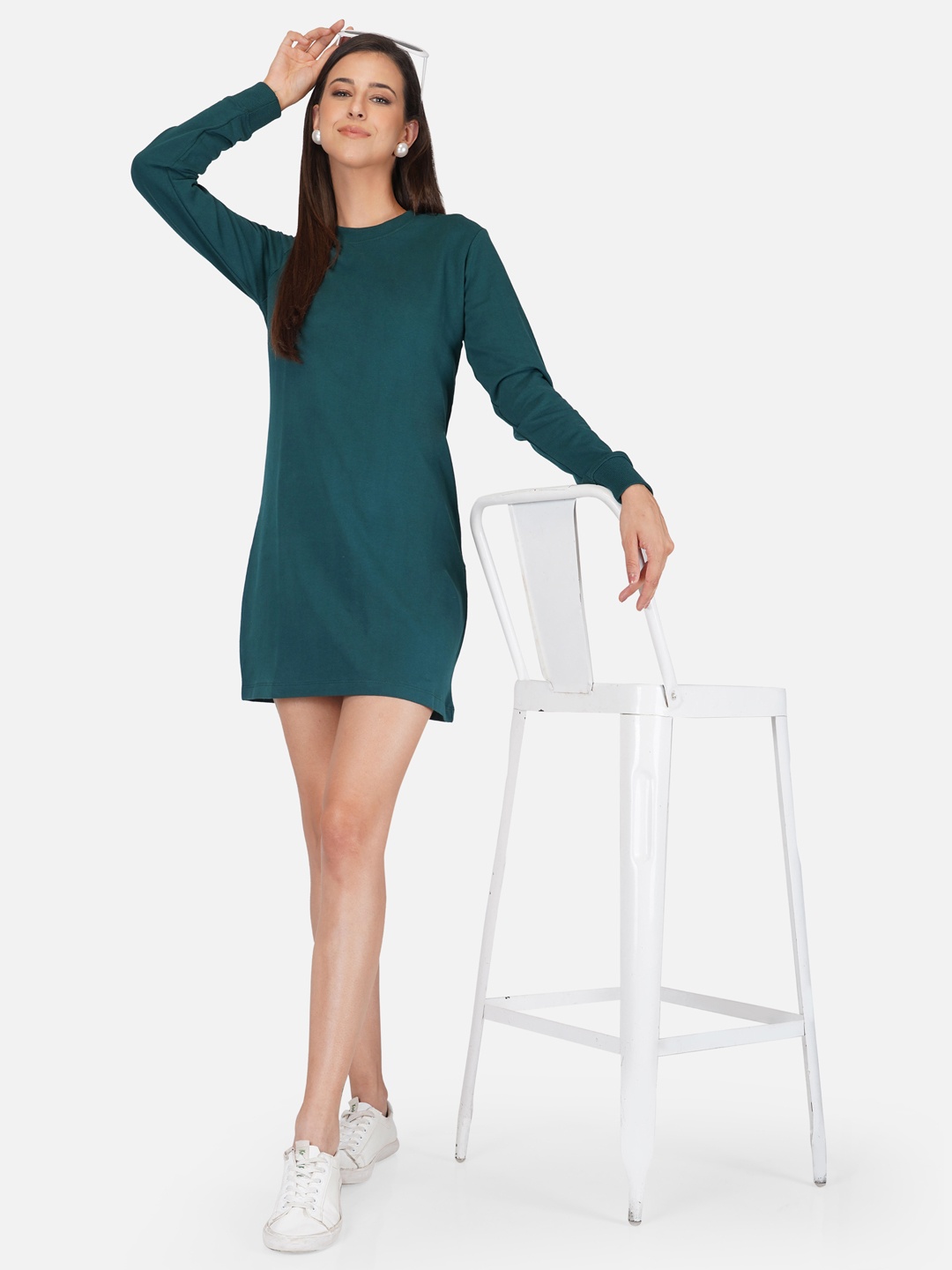 

Tinted Women Green Sweatshirt