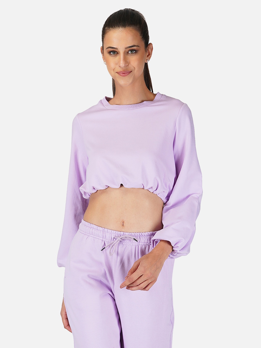 

Tinted Women Lavender Solid Sweatshirt