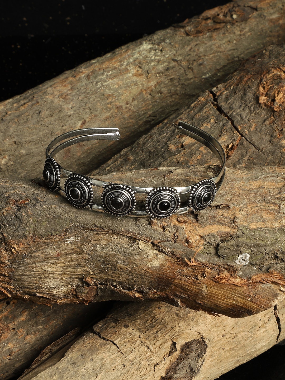 

VENI Women Silver-Plated Cuff Bracelet