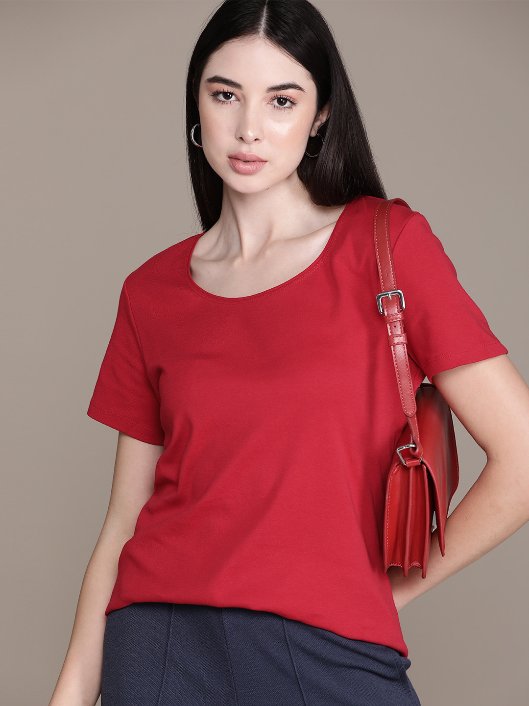 

Macy's Karen Scott Pure Cotton T-shirt, Red