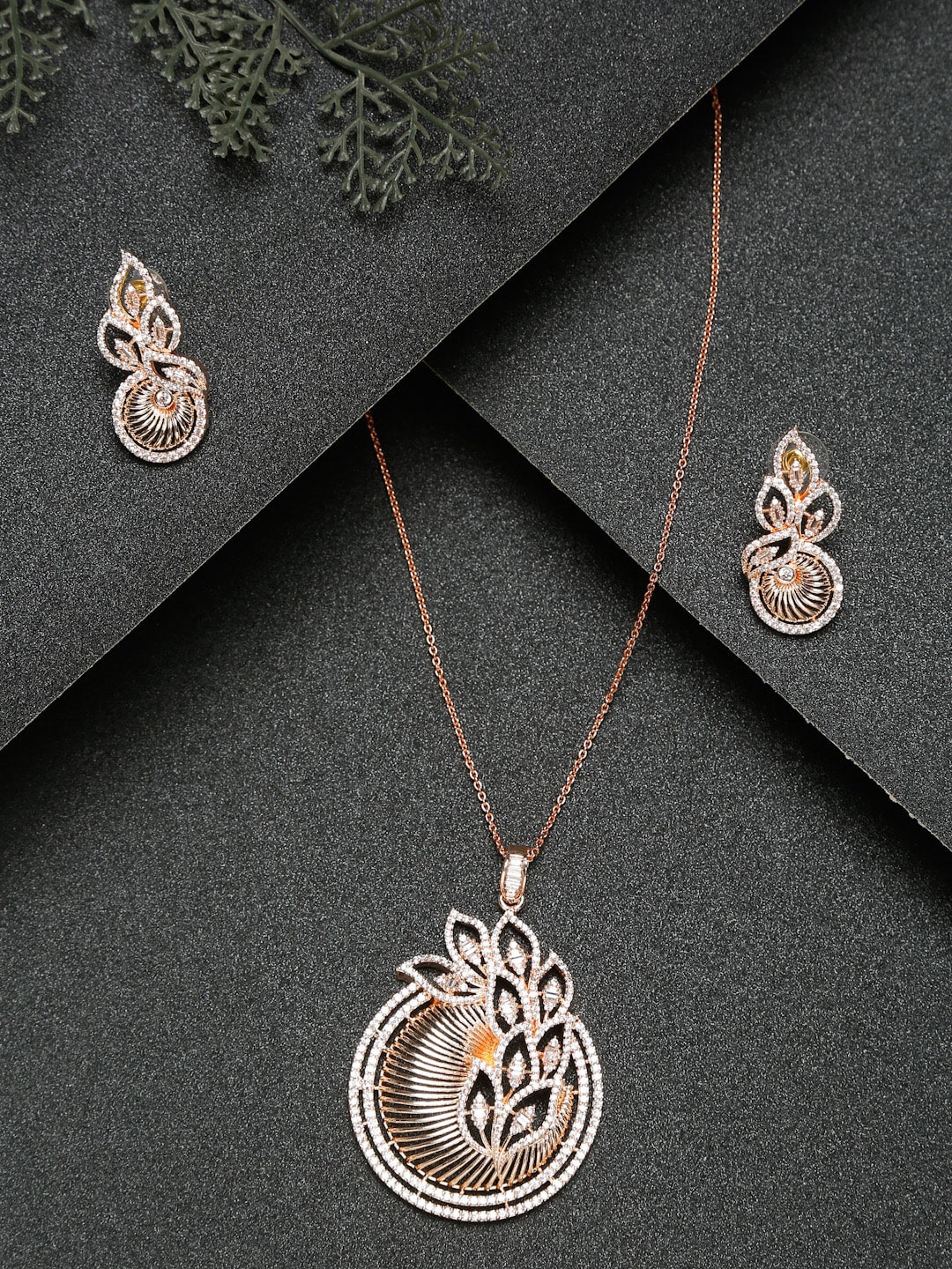 

YouBella Gold-Plated & Stone Studded Jewellery Set