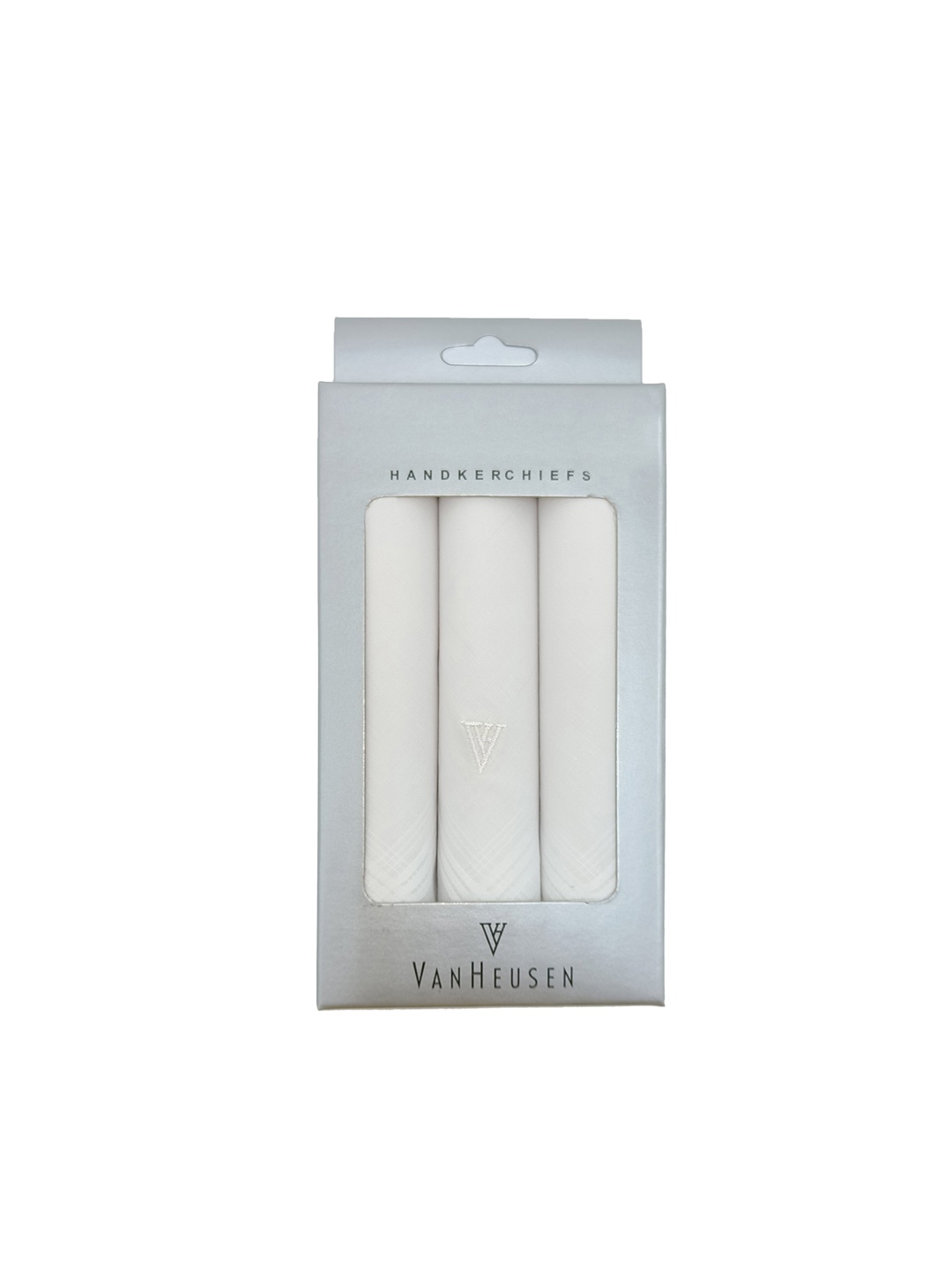 

Van Heusen Men Pack Of 3 White Solid Cotton Handkerchiefs