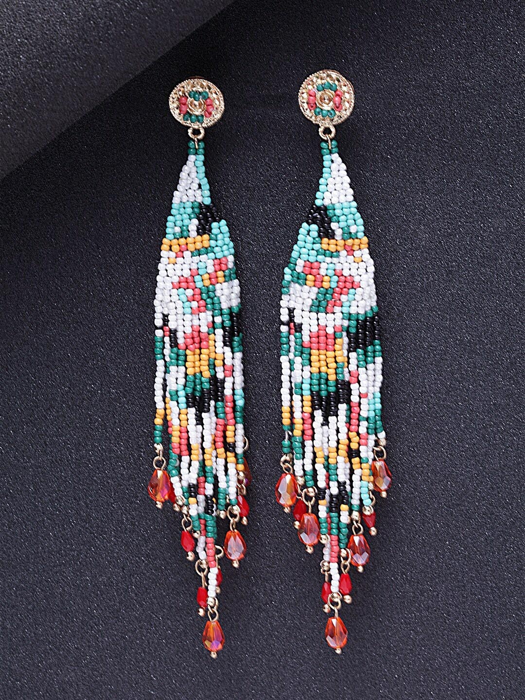 

Sangria Blue & Pink Contemporary Drop Earrings