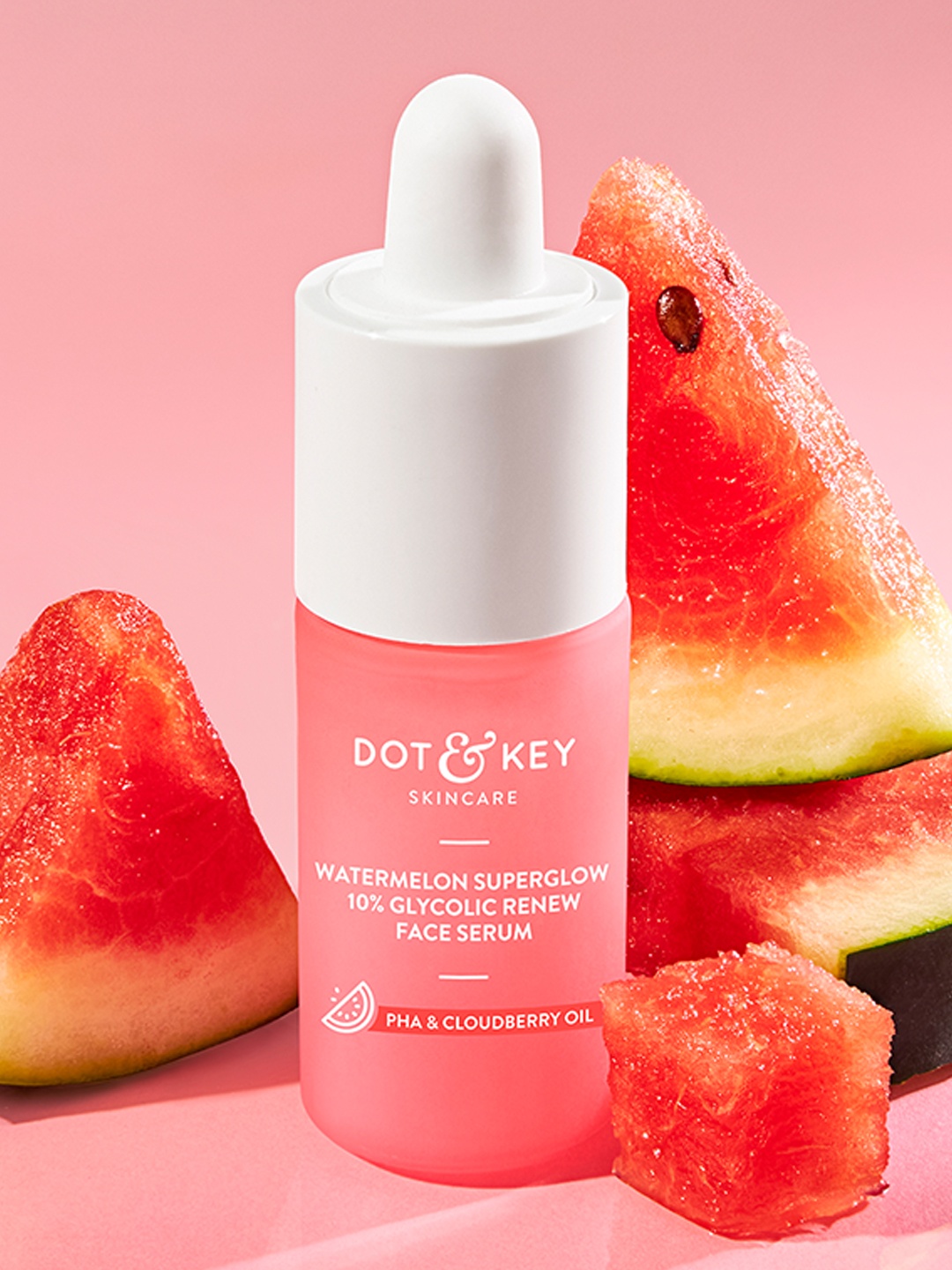 

DOT & KEY Watermelon Superglow 10% Glycolic Renew Face Serum with Tranexamic - 20 ml, Pink