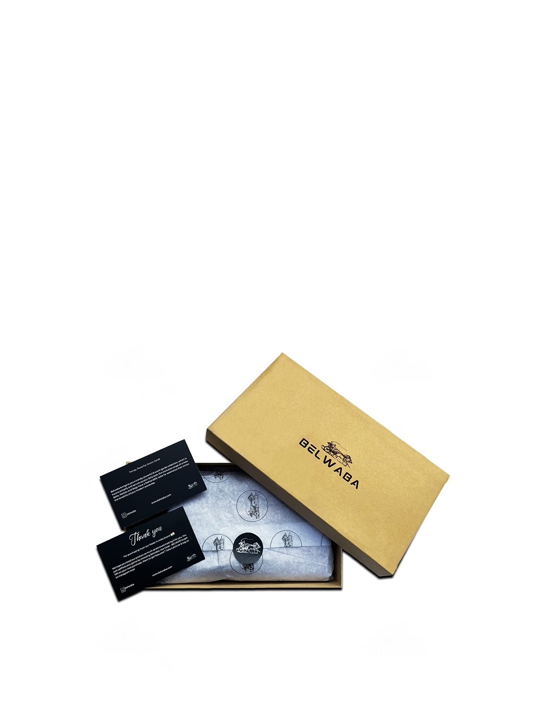 

Belwaba Men Black Leather Card Holder