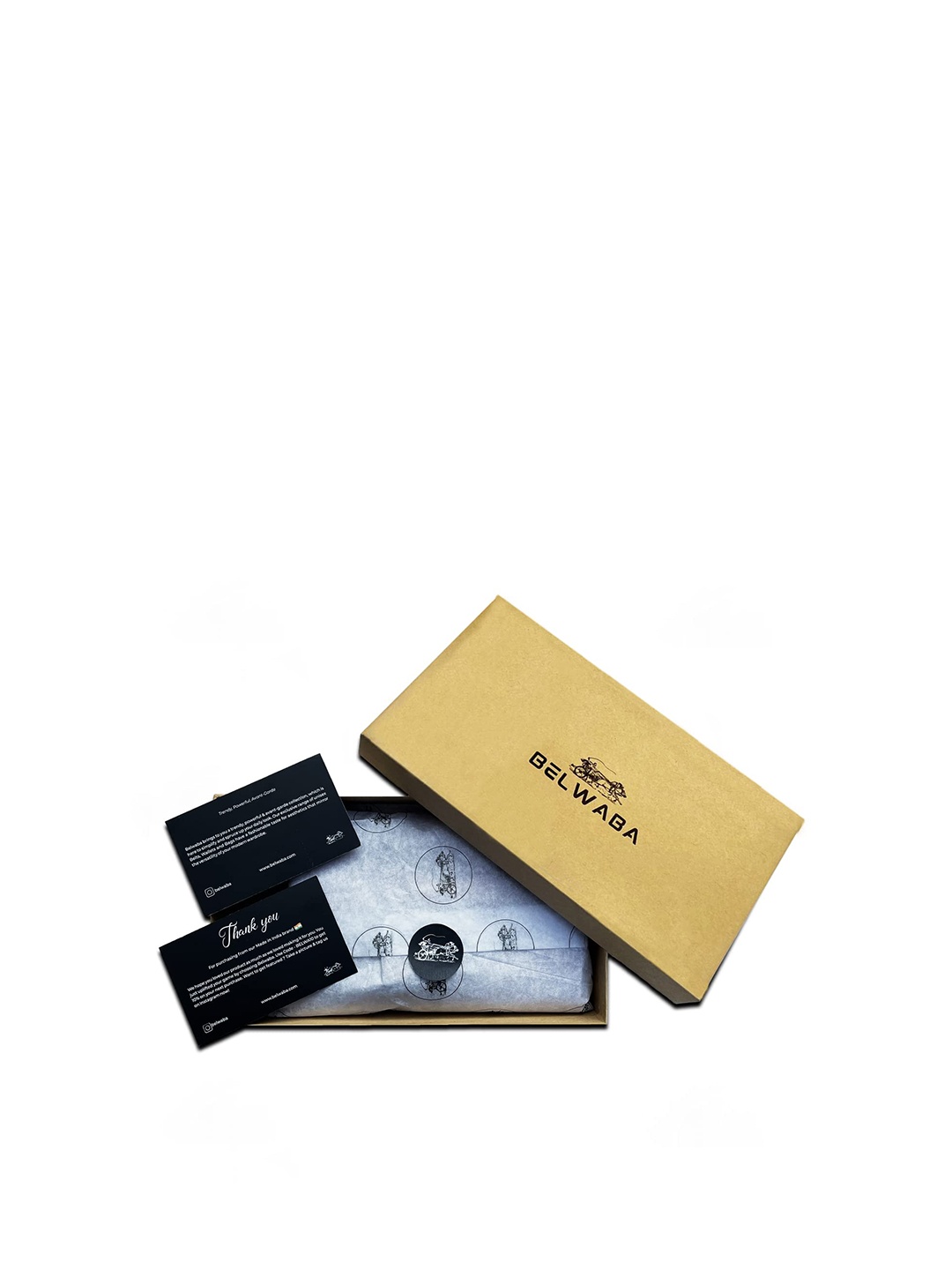 

Belwaba Men Tan Textured Leather Card Holder