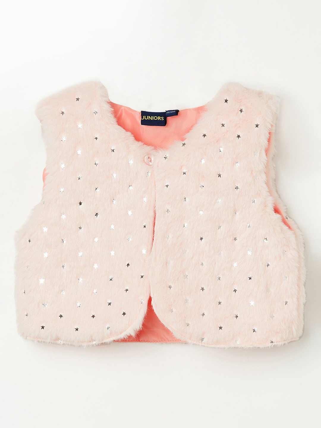 

Juniors by Lifestyle Girls Pink Geometric Tailored Jacket