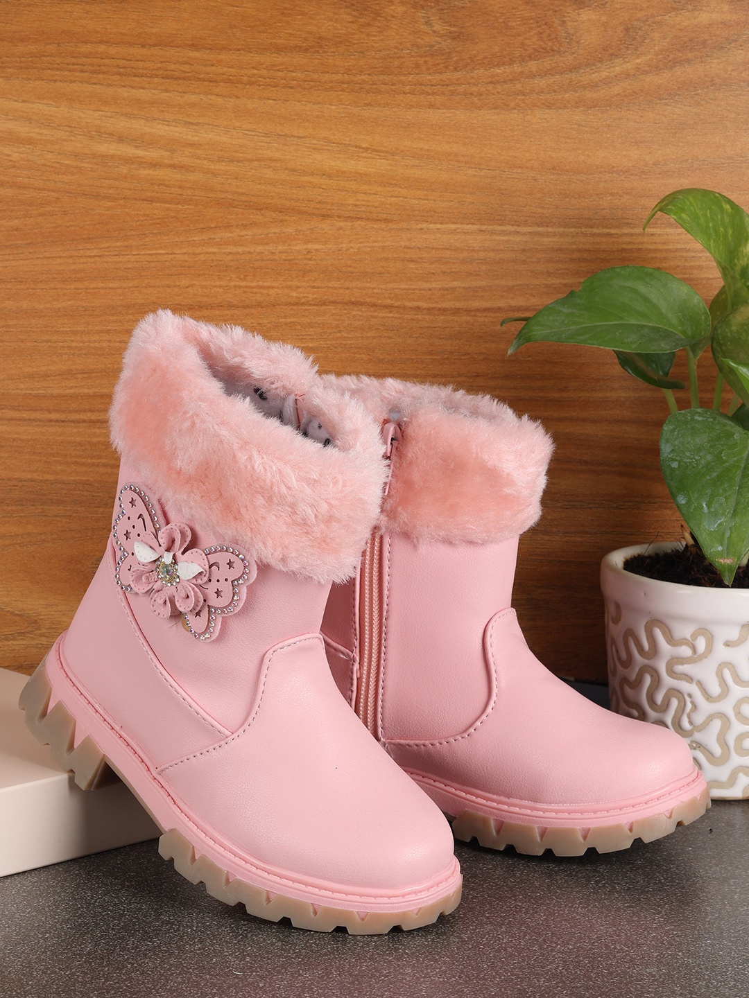 

PASSION PETALS Girls Pink PU Fashion