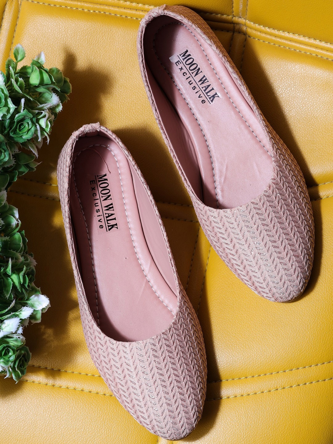 

Moonwalk Women Pink Ballerinas Flats