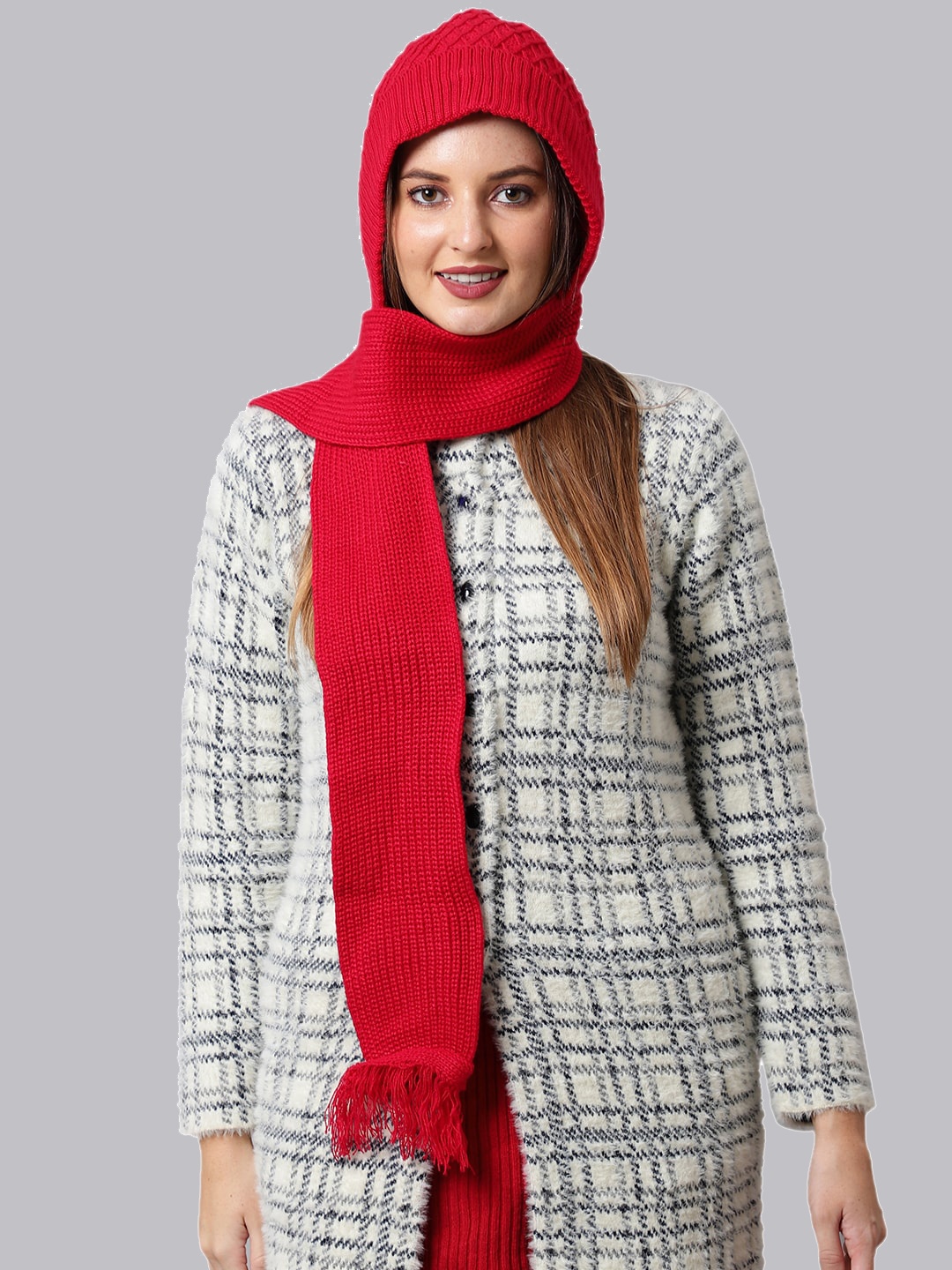 

ELLIS Women Red Wool Beanie