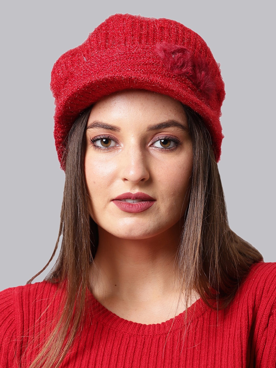

ELLIS Women Red wool Cap