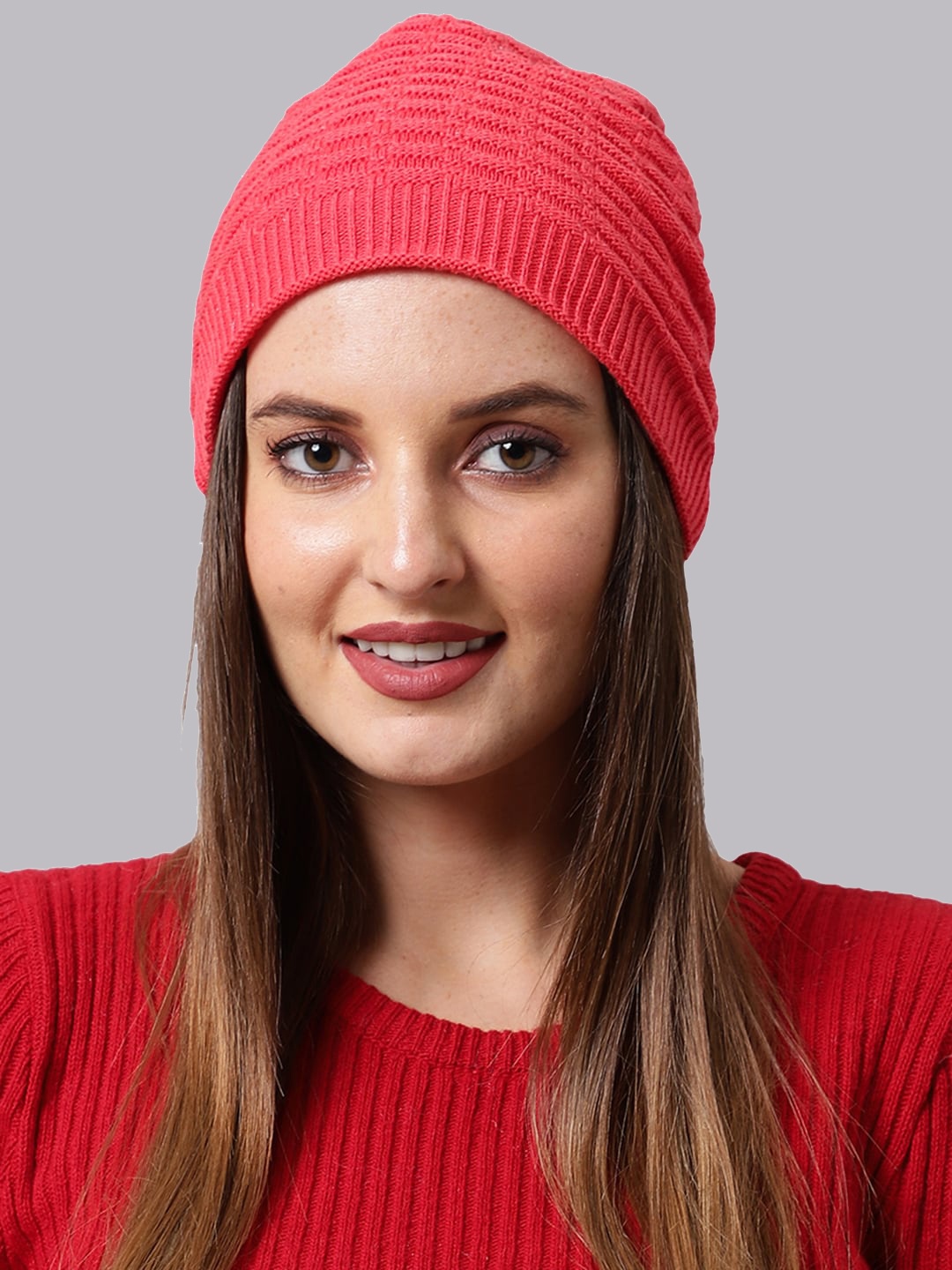 

ELLIS Women Pink Beanie