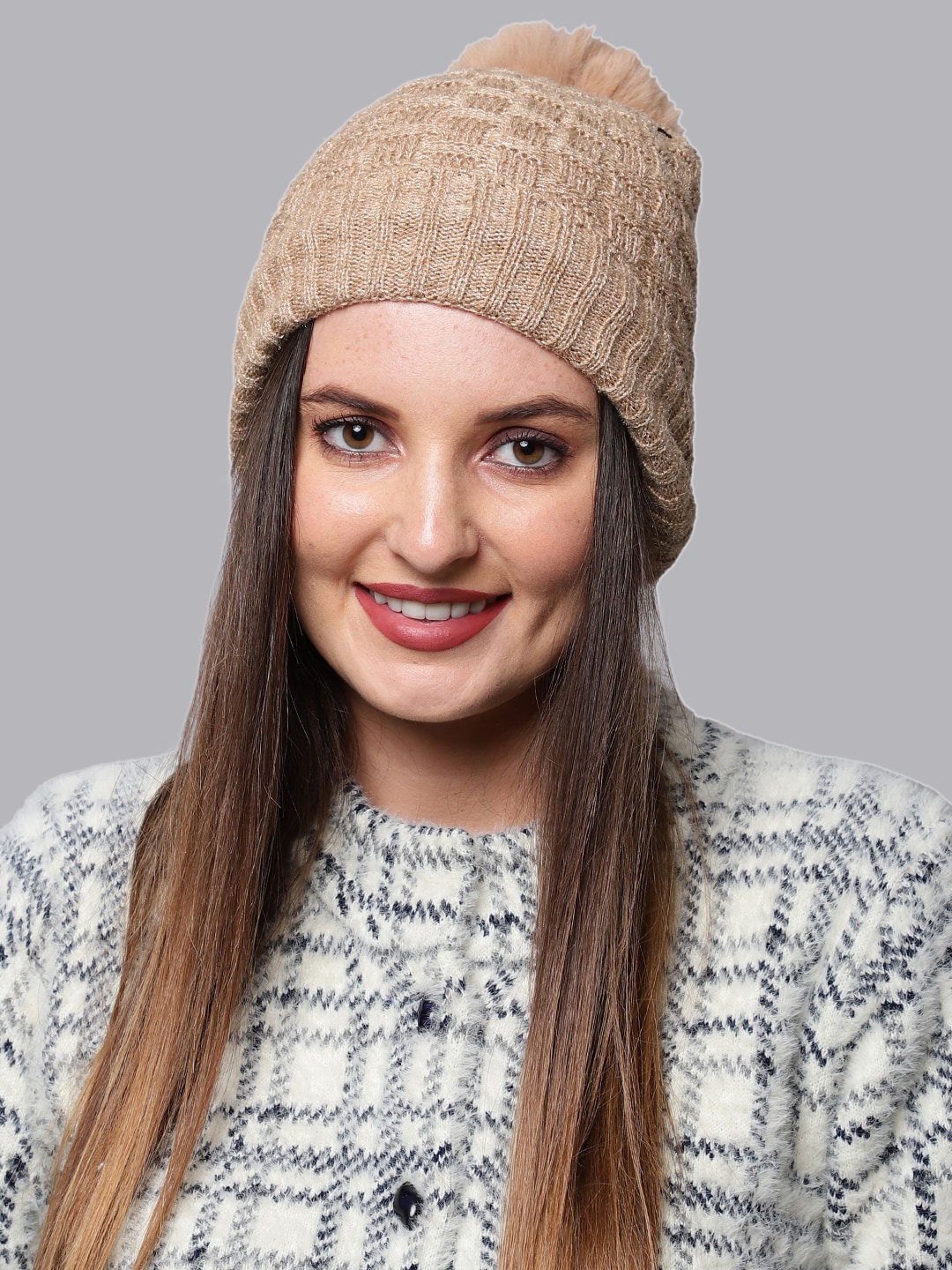 

ELLIS Women Beige Beanie