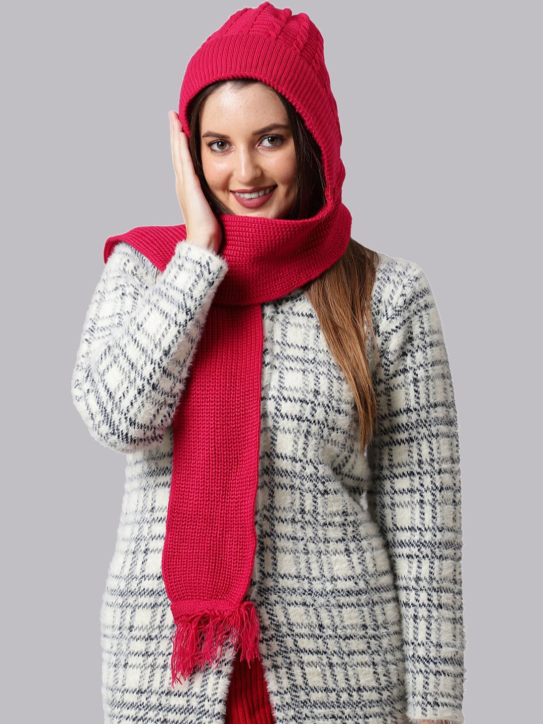 

ELLIS Women Pink Beanie