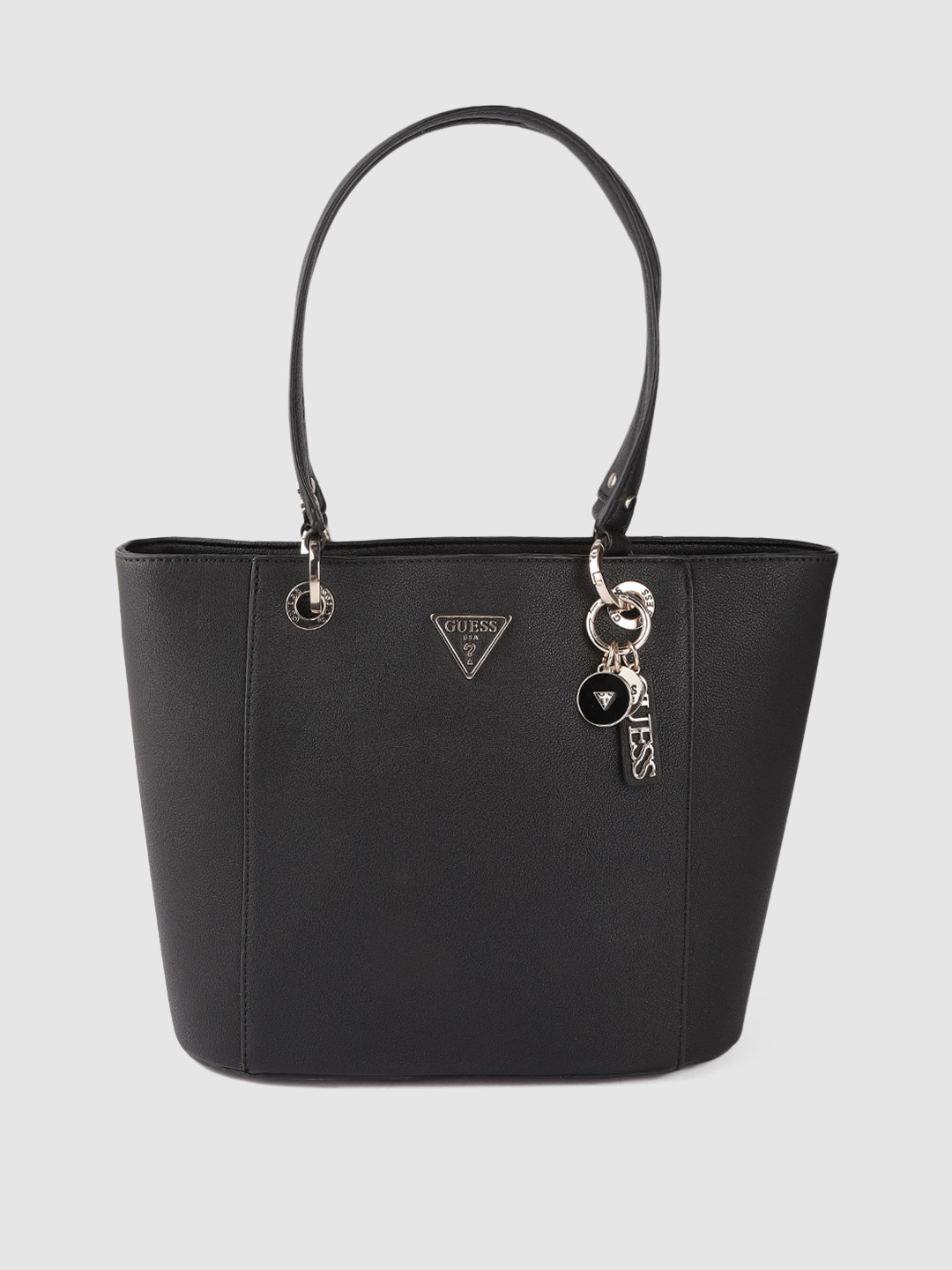 

GUESS Black Solid Structured Shoulder Bag