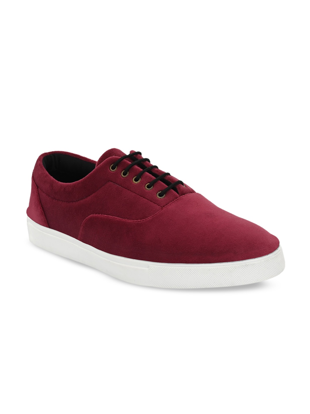 

EXTRIMOS Men Red Suede Lightweight Sneakers