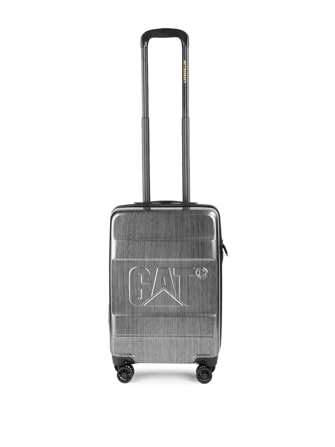 

CAT Embossed Hard Sided Cabin Trolley, Silver